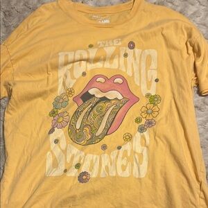 Yellow/Orange Rolling Stones Graphic T-Shirt